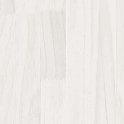 vidaXL Strat înălțat de grădină, alb, 150x31x31 cm, lemn masiv de pin
