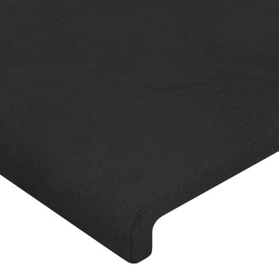 vidaXL Tăblii de pat, 4 buc, negru, 100x5x78/88 cm, catifea