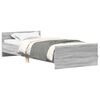 vidaXL Cadru de Pat cu Tăblie Sonoma gri 80 x 200 cm Lemn prelucrat