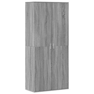 vidaXL Pantofar, gri sonoma, 80x39x178 cm, lemn prelucrat