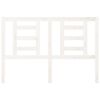 vidaXL Tăblie de pat, alb, 126x4x100 cm, lemn masiv de pin