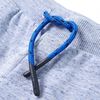 Pantaloni scurți pentru copii cu șnur, albastru melanj, 128