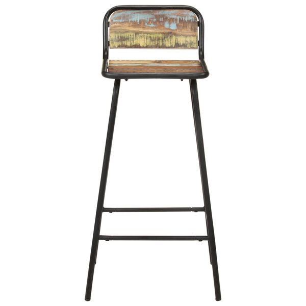 vidaXL Scaune de bar, 4 buc., lemn masiv reciclat