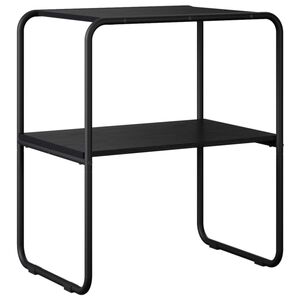 vidaXL Masă de consolă Stejar Negru 60 x 42,5 x 70 cm Lemn prelucrat
