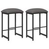 vidaXL Scaun de bar 2 buc. Gri deschis 40 x 32 x 74 cm Lemn prelucrat