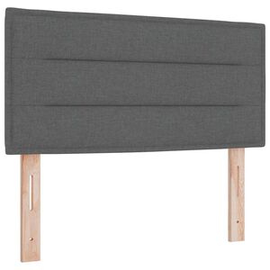 vidaXL Tăblie cap cu headboard Gri închis 100 cm Piele artificială