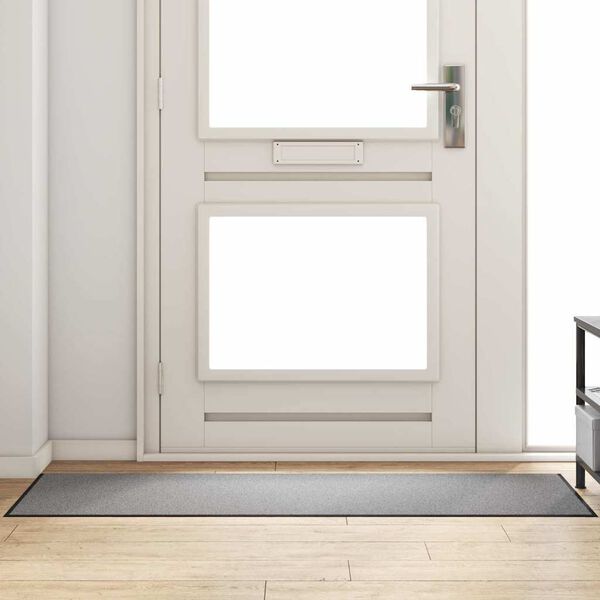 vidaXL Covoraș de intrare Altele Gri și negru 60 x 180 cm