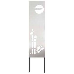 vidaXL Ecran de intimitate pentru grădină Argintiu 32 x 140 cm