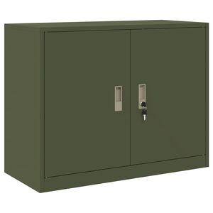 vidaXL Dulap de depozitare Verde măsliniu 90 x 40 x 70 cm Oțel