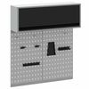 vidaXL Set dulap de unelte 3 buc. Negru Oțel vopsit electrostatic