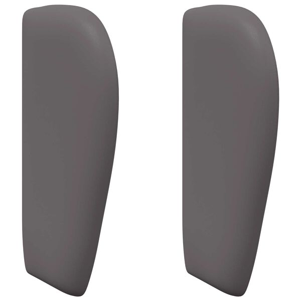 vidaXL Ureche pentru Tăblie Gri Scurt 40 x 23 x 6 cm PVC