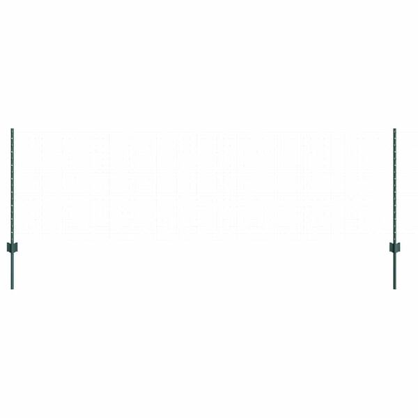 vidaXL Stâlpi de Gard 5 pcs Verde 80 cm Oțel
