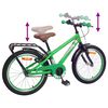 vidaXL Bicicletă pentru Copii 18 Inci pentru 5-7 ani Verde