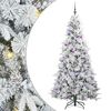 vidaXL Brad de Crăciun artificial cu ramuri articulare Alb 210 cm