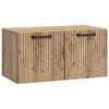 vidaXL Oglindă TV montată pe perete 59,5 x 31 x 30 cm Stejar Artizanal