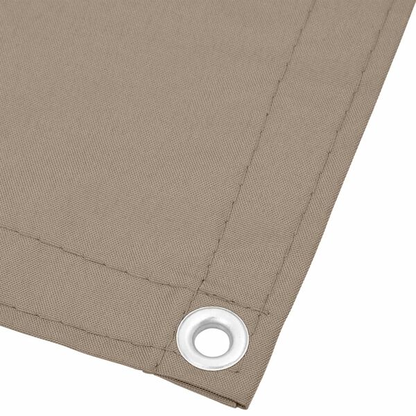 vidaXL Paravan de balcon, gri taupe, 75x1000 cm, 100% poliester oxford