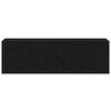 vidaXL Set comodă TV Pe perete 4 pcs Stejar Negru 130,5 x 30 x 140 cm