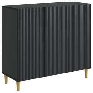 vidaXL Bufet Negru 89 x 34,5 x 80 cm Lemn prelucrat