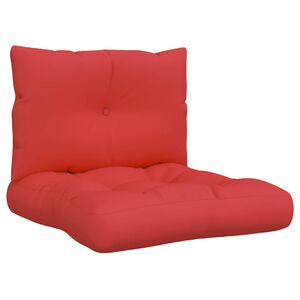 vidaXL Perne de paleți, 2 buc. roșu, material textil
