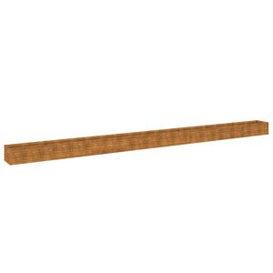 vidaXL Strat &icirc;nălțat de grădină, 770x50x36 cm, oțel corten