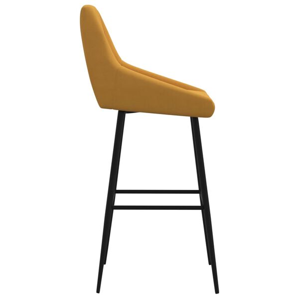 vidaXL Scaun de bar, maro, catifea