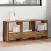 vidaXL Raft pentru reviste Lemn vechi 102 x 30 x 45 cm