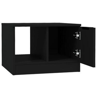 vidaXL Măsuță de cafea, negru, 50x50x36 cm, lemn compozit