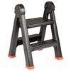 vidaXL Scară Manual Negru și roșu 46 x 30 x 63 cm PP și elastomer
