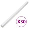 vidaXL Șine de cabluri, 40x25 mm, 30 m, PVC