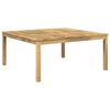 vidaXL Masă de cafea Alb 100 x 100,5 x 45 cm Lemn Solid de Acacia