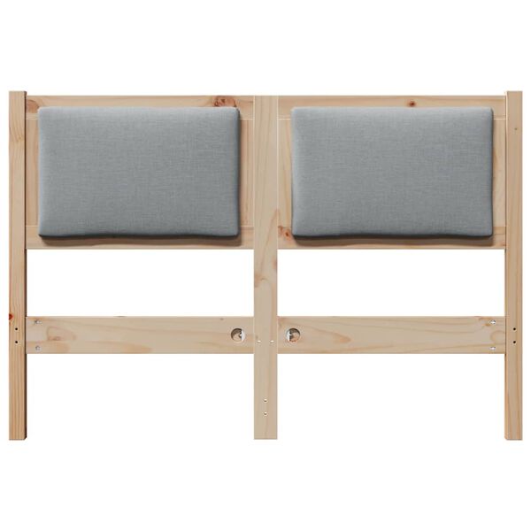 vidaXL Tăblie cap Altele Maro 135 cm Lemn masiv de pin