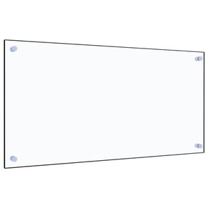 vidaXL Panou antistropi bucătărie transparent 80x40 cm sticlă securiz.