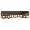 vidaXL Set de canapele de exterior 8 buc. Natural și Antracit
