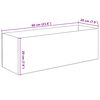 vidaXL Acvariu cu depozitare Transparent 60 x 20 x 20 cm Sticlă