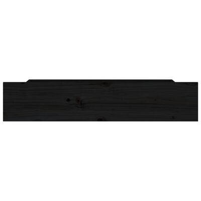 vidaXL Sertare pentru pat, 4 buc., negru, lemn masiv de pin
