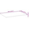 vidaXL Blat de birou netratat, 60x50x2 cm, lemn masiv de acacia