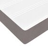 vidaXL Cadru de pat otoman cu saltea Taupe 140x200cm Material