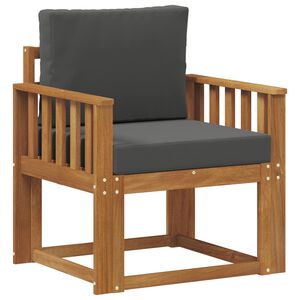 vidaXL Canapea de exterior Lemn de acacia solid și poliester natural