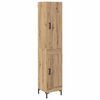 vidaXL Bufet Stejar Artizanal 34,5 x 34 x 180 cm Lemn prelucrat