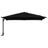 vidaXL Parasol de Grădină Negru 248.5 x 247.5 x 160 cm țesătură