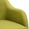 vidaXL Scaune de sufragerie pivotante, 4 buc., verde, material textil