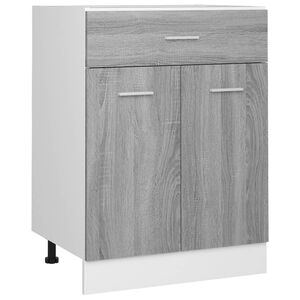 vidaXL Dulap inferior cu sertar &ldquo;Lyon&rdquo; gri sonoma 60x46x81,5cm