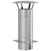 vidaXL Extensie pentru șemineu Argintiu 35 x 35 x 65 cm