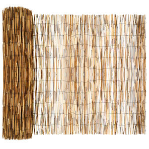 vidaXL Gard de Grădină Carbonizat 500 x 100 cm Stuf