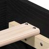 vidaXL Cadru de pat cu sertar Stejar Negru 135 x 190 cm Lemn compozit
