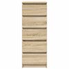 vidaXL Bufetă cu sertare Stejar Sonoma 37,5x35x99 cm Lemn prelucrat