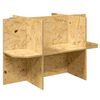vidaXL Bază pentru terariu Maro 80 x 50 x 50 cm OSB