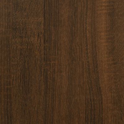 vidaXL Birou, stejar maro, 100x55x75 cm, lemn prelucrat