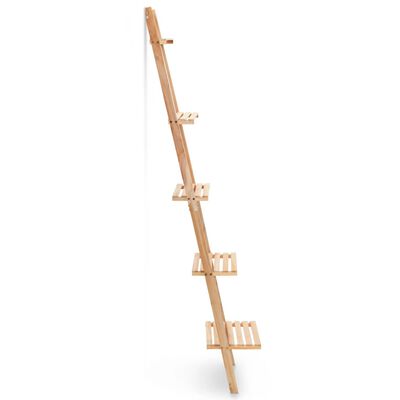 vidaXL Raft de perete tip scară, lemn de cedru, 41,5 x 30 x 176 cm