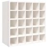 vidaXL Dulap de vinuri alb 56x25x56 cm lemn masiv de pin